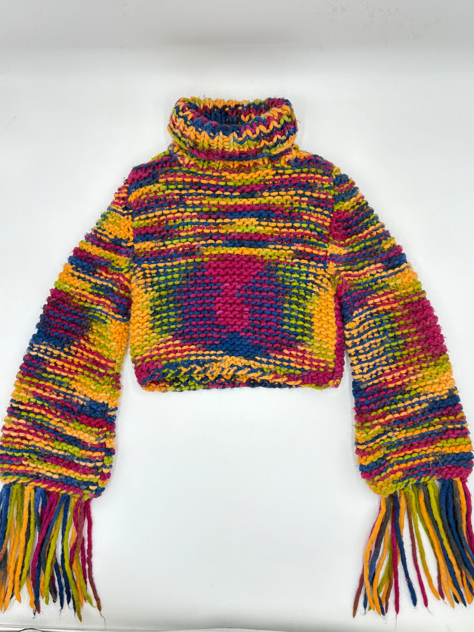 Chunky Knit Cropped Turtleneck