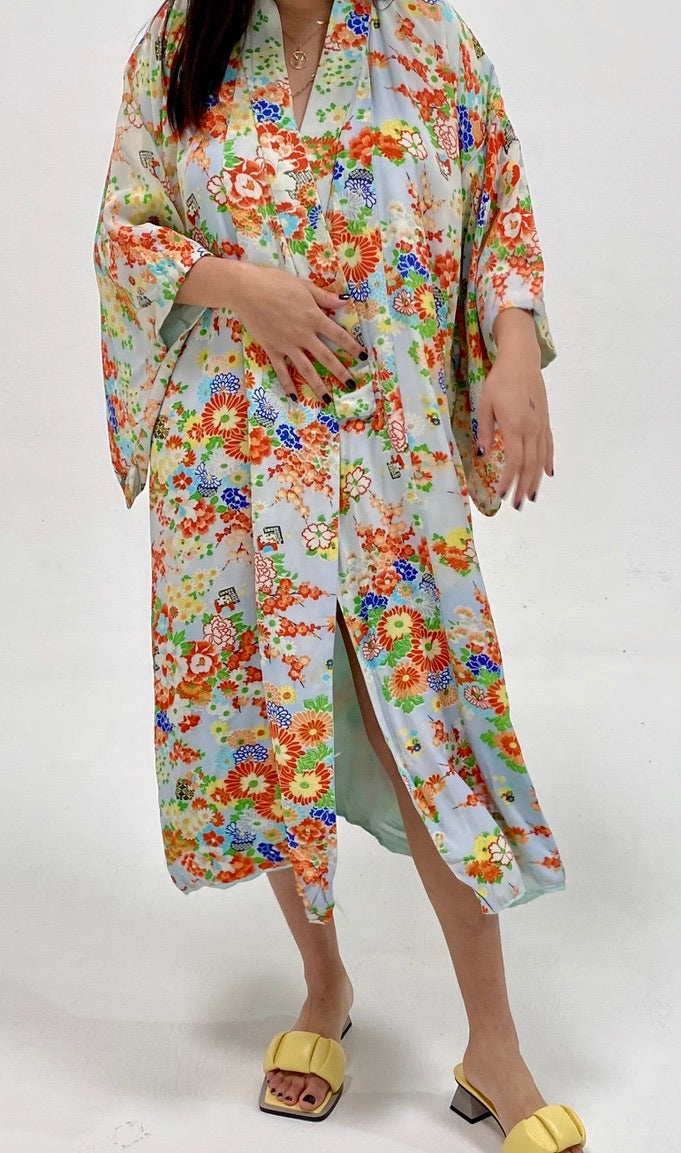 Hand Printed Kimono