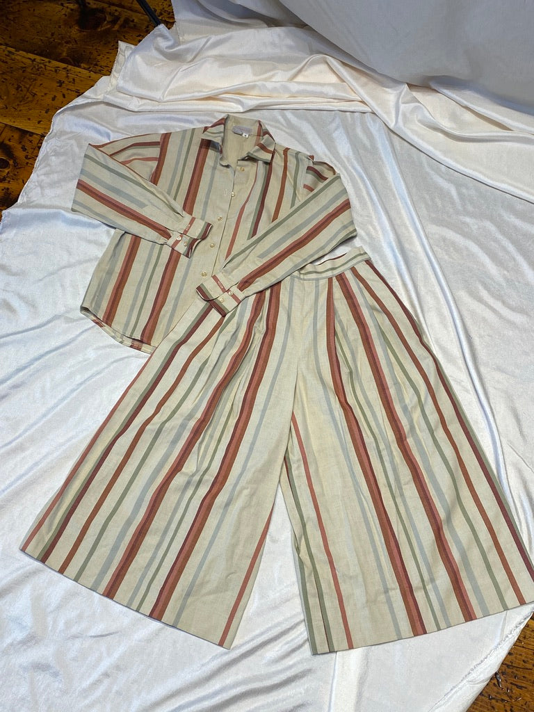 Stripe Linen Set