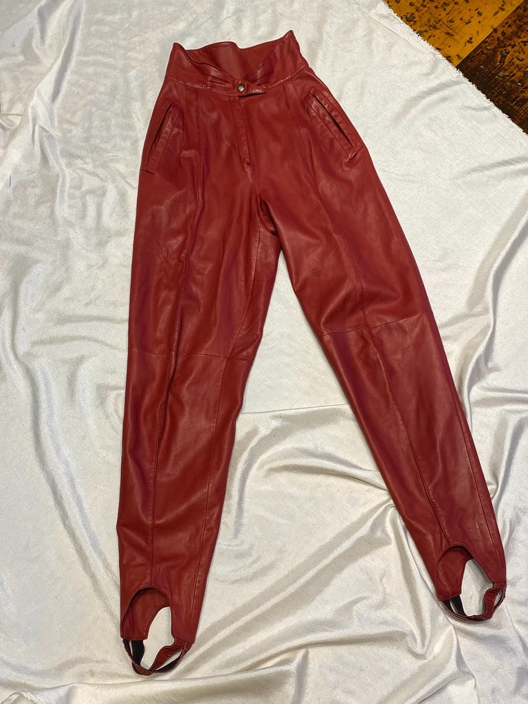 Claude Montana Leather Pant Suit