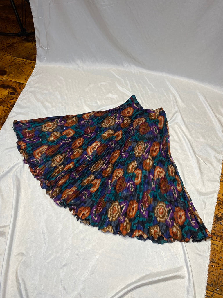 Ungaro Pleated Midi Skirt