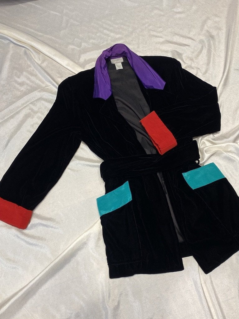 Natori Velvet Leotard & Matching Robe