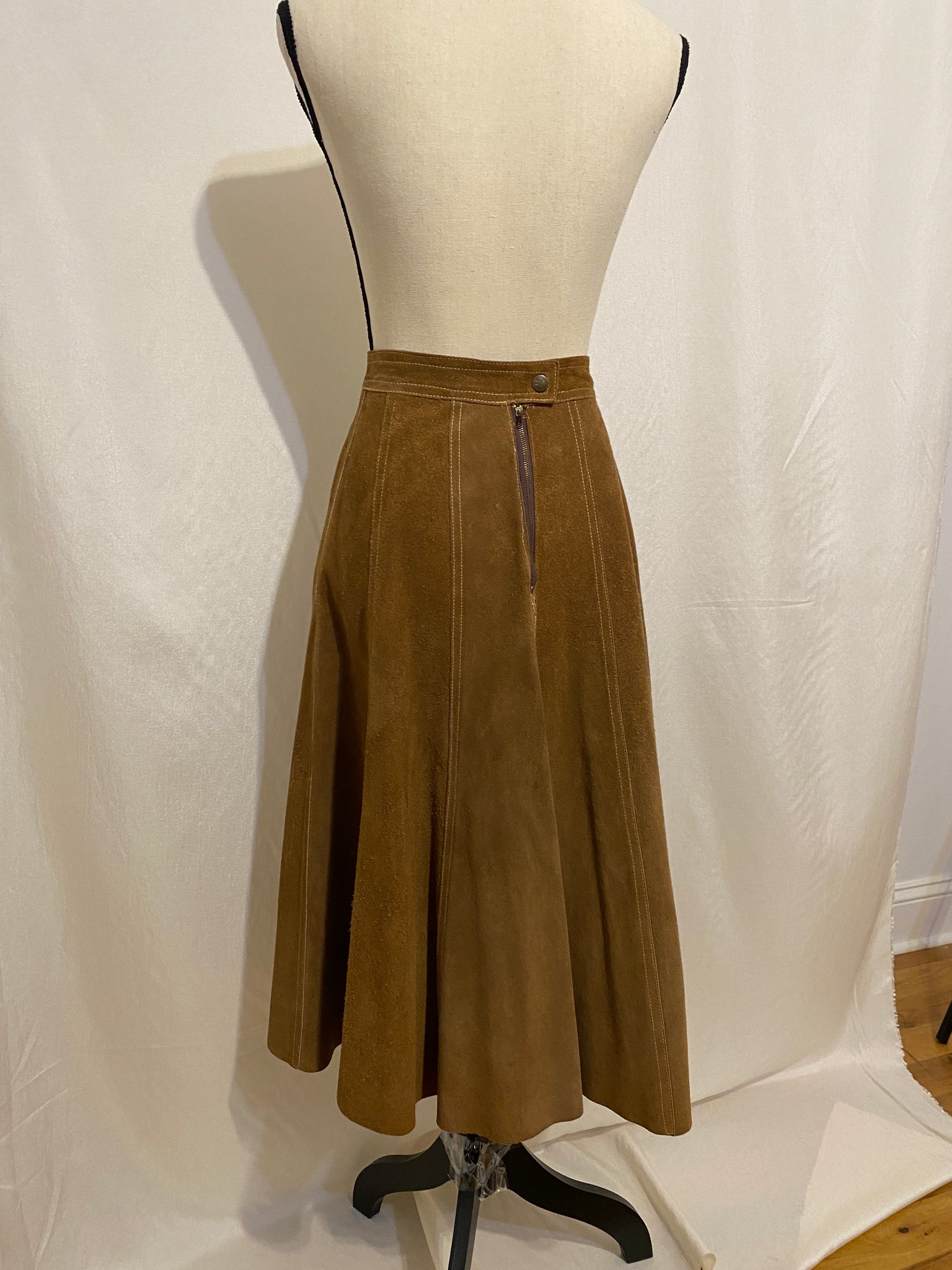 70s Suede Skirt