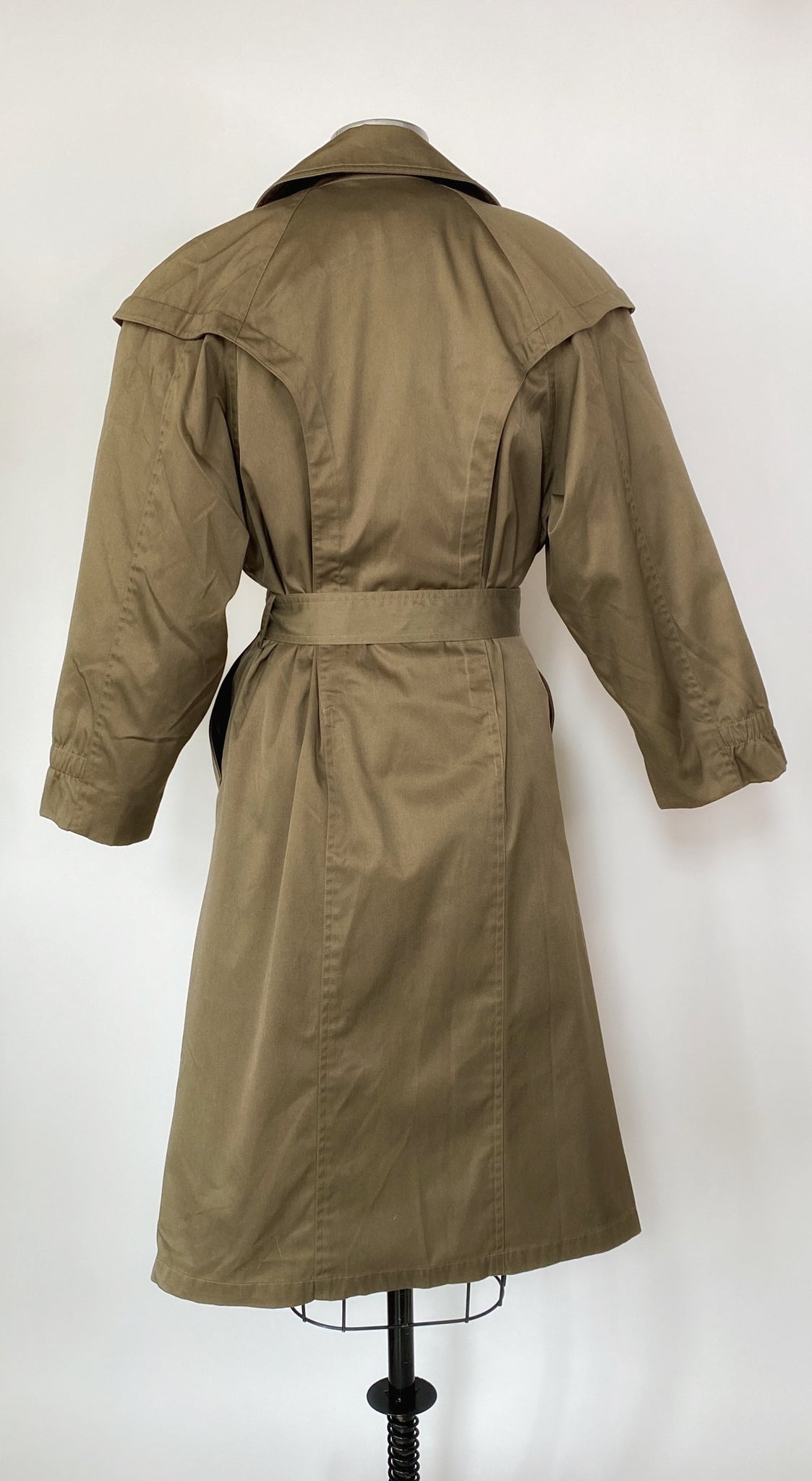 Military Flannel Lined Belted Trench