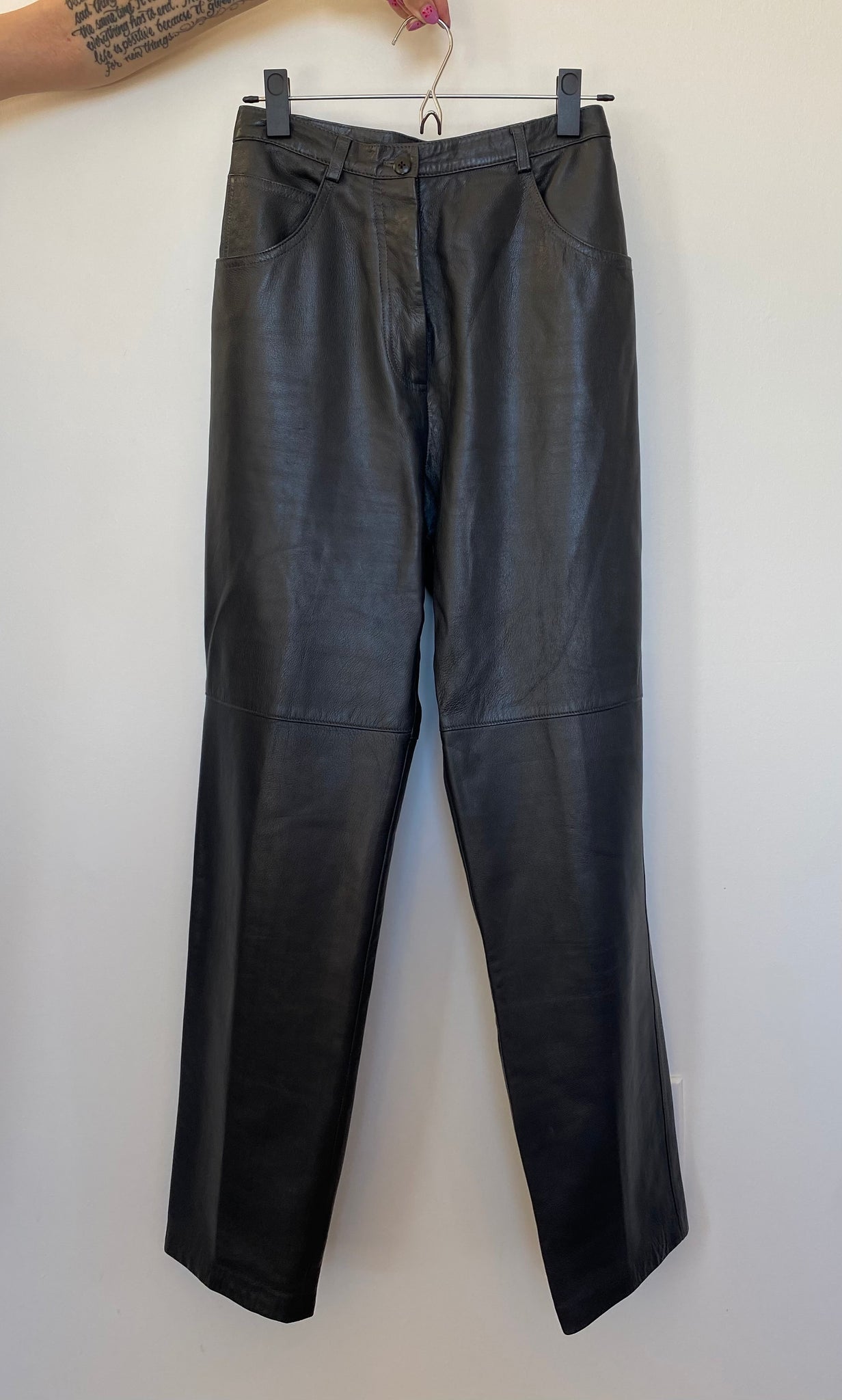 High Waisted Leather Pant