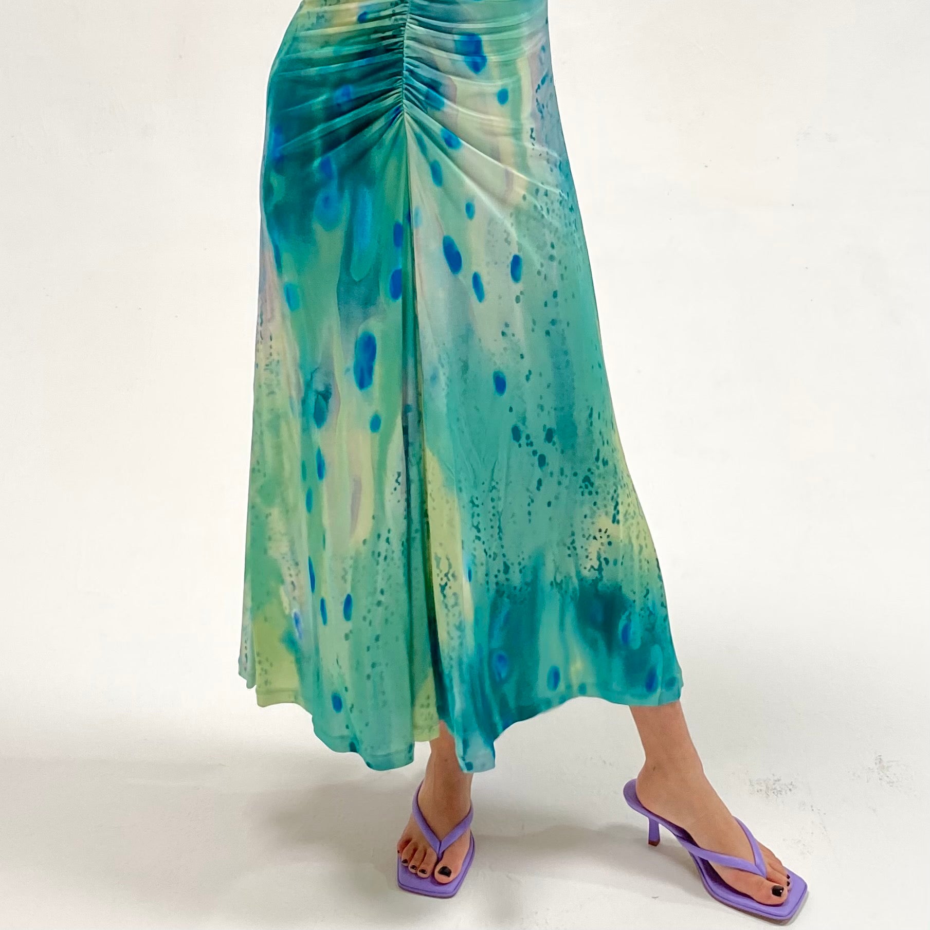 Max Mara Watercolor Midi Dress