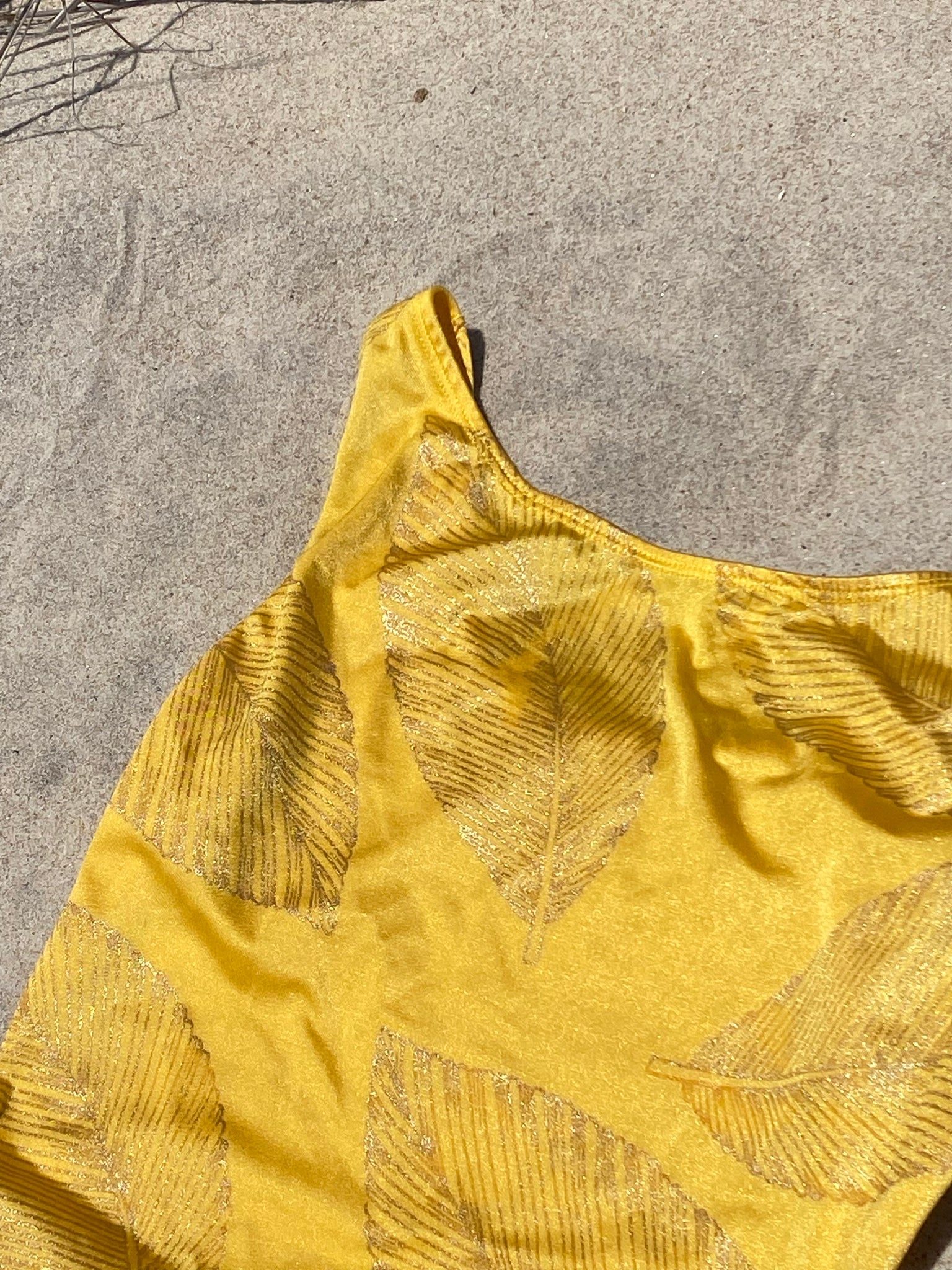 Vintage Softouch Gold Leaf Swimsuit