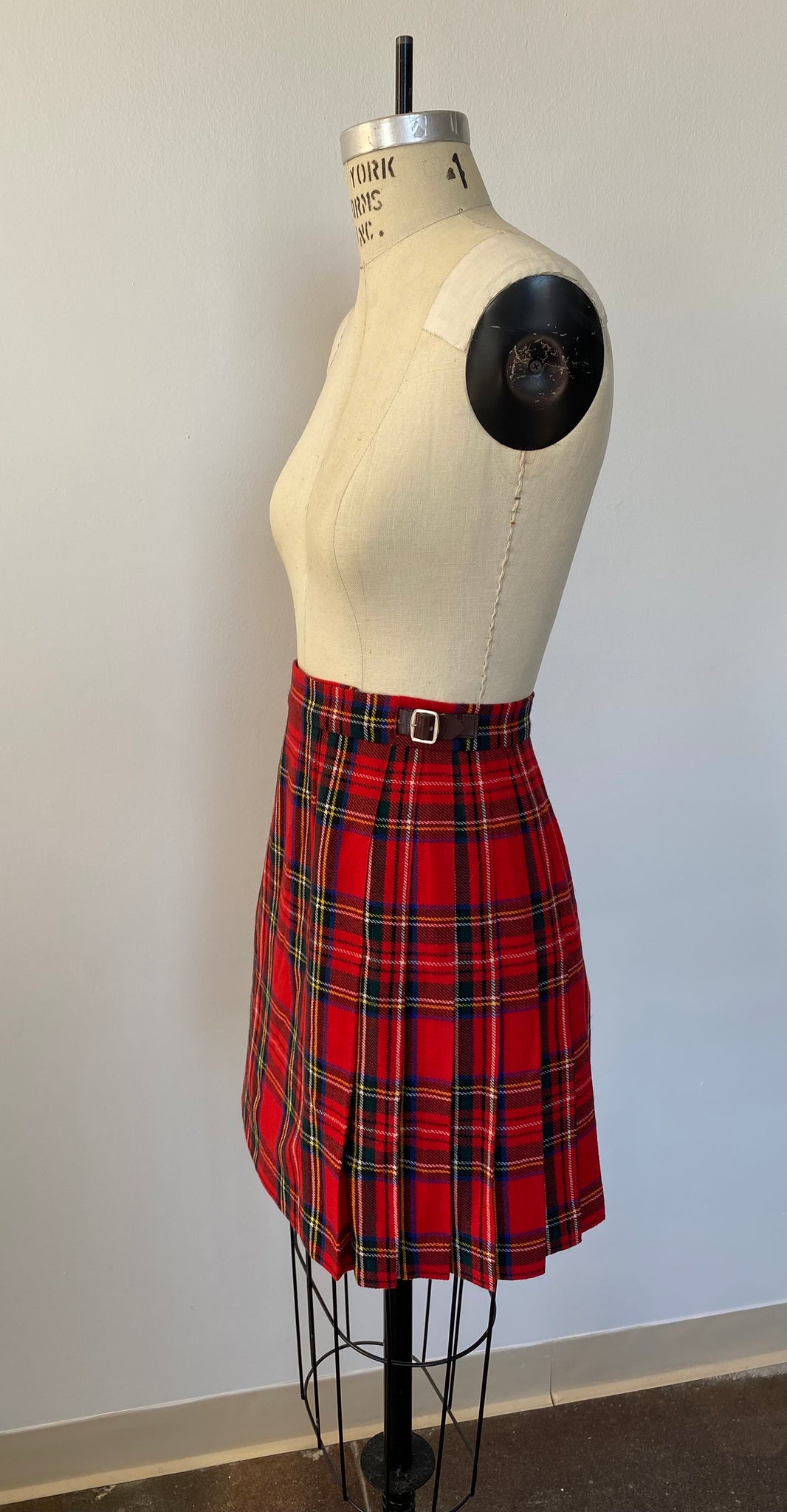 Vintage Plaid Mini Skirt