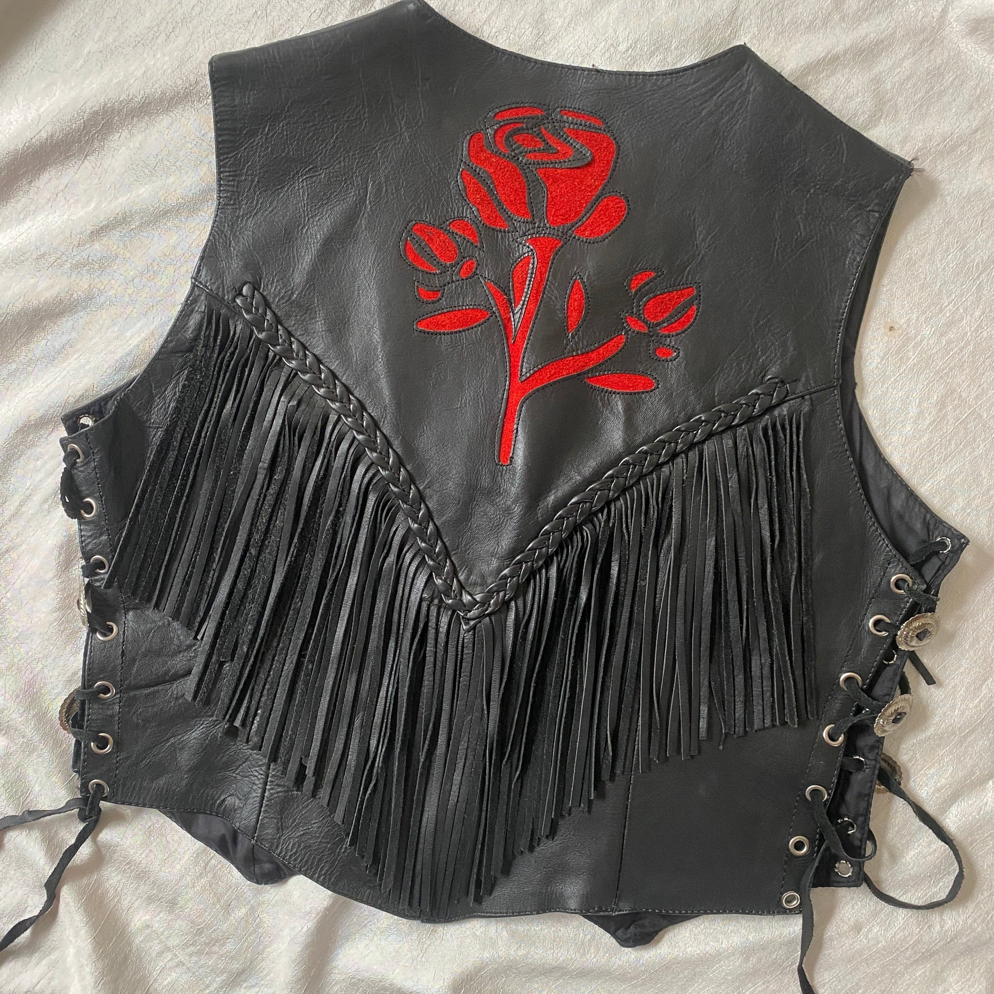 Fringe Leather Vest