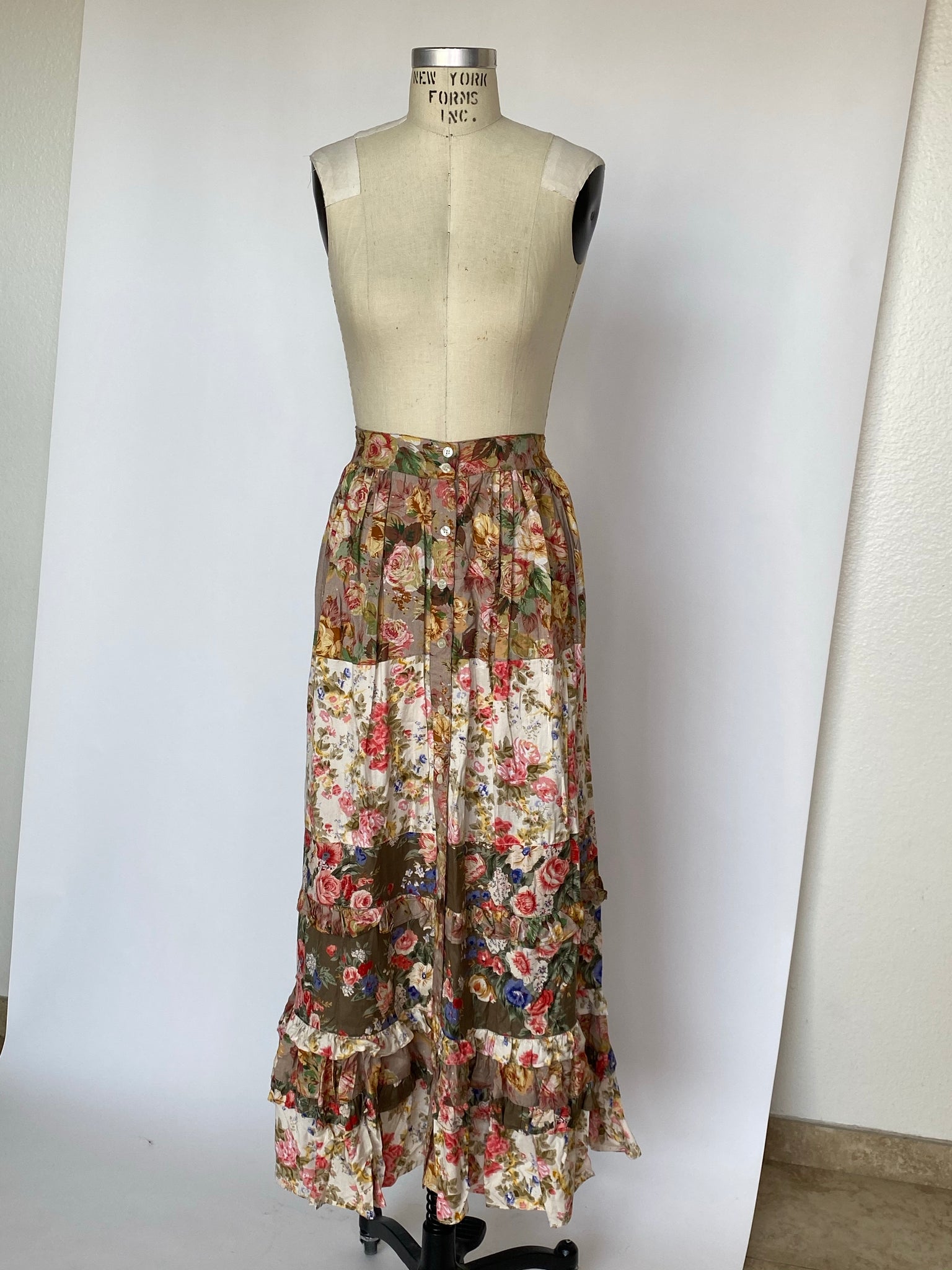 Patchwork Vintage Circle Skirt