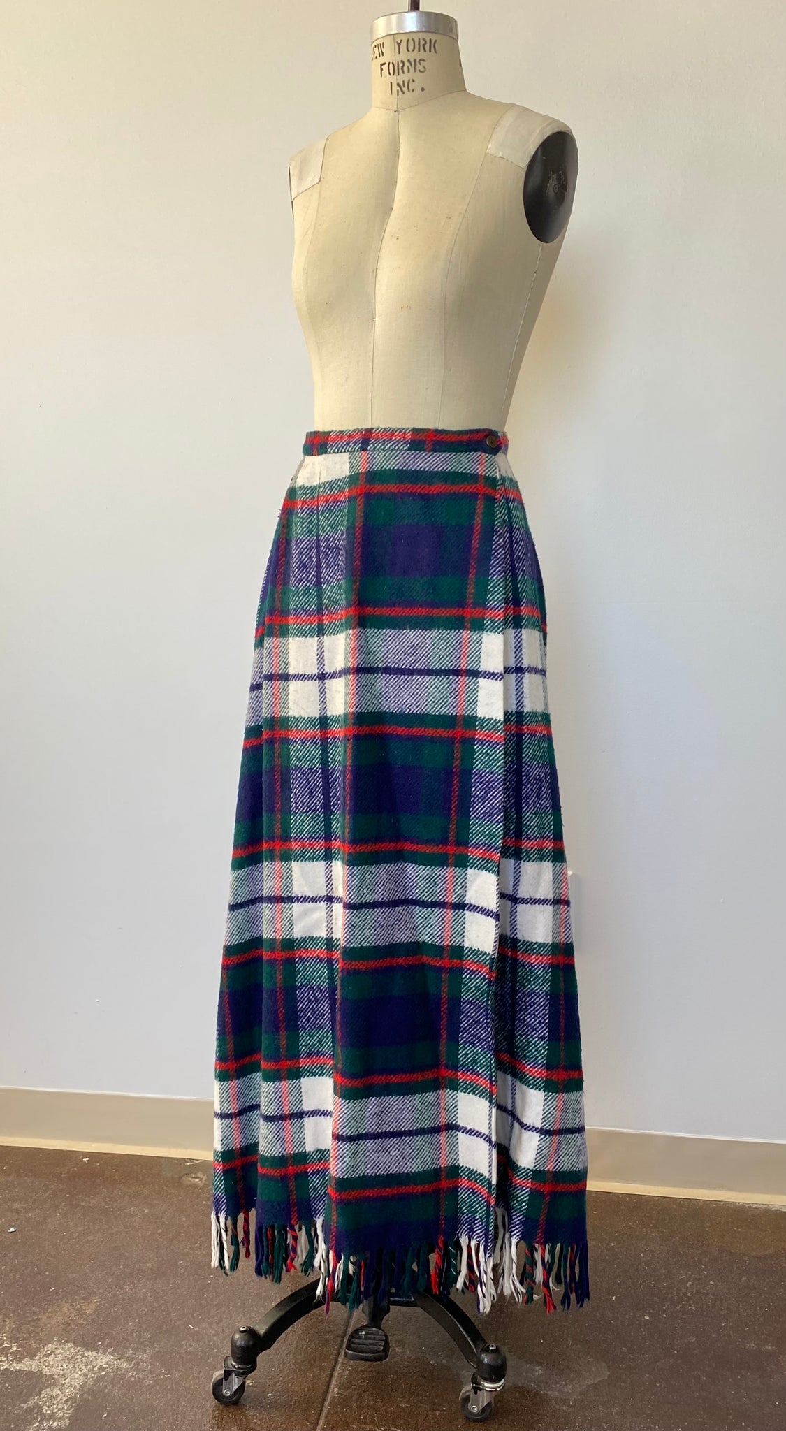 Wool Fringe Skirt