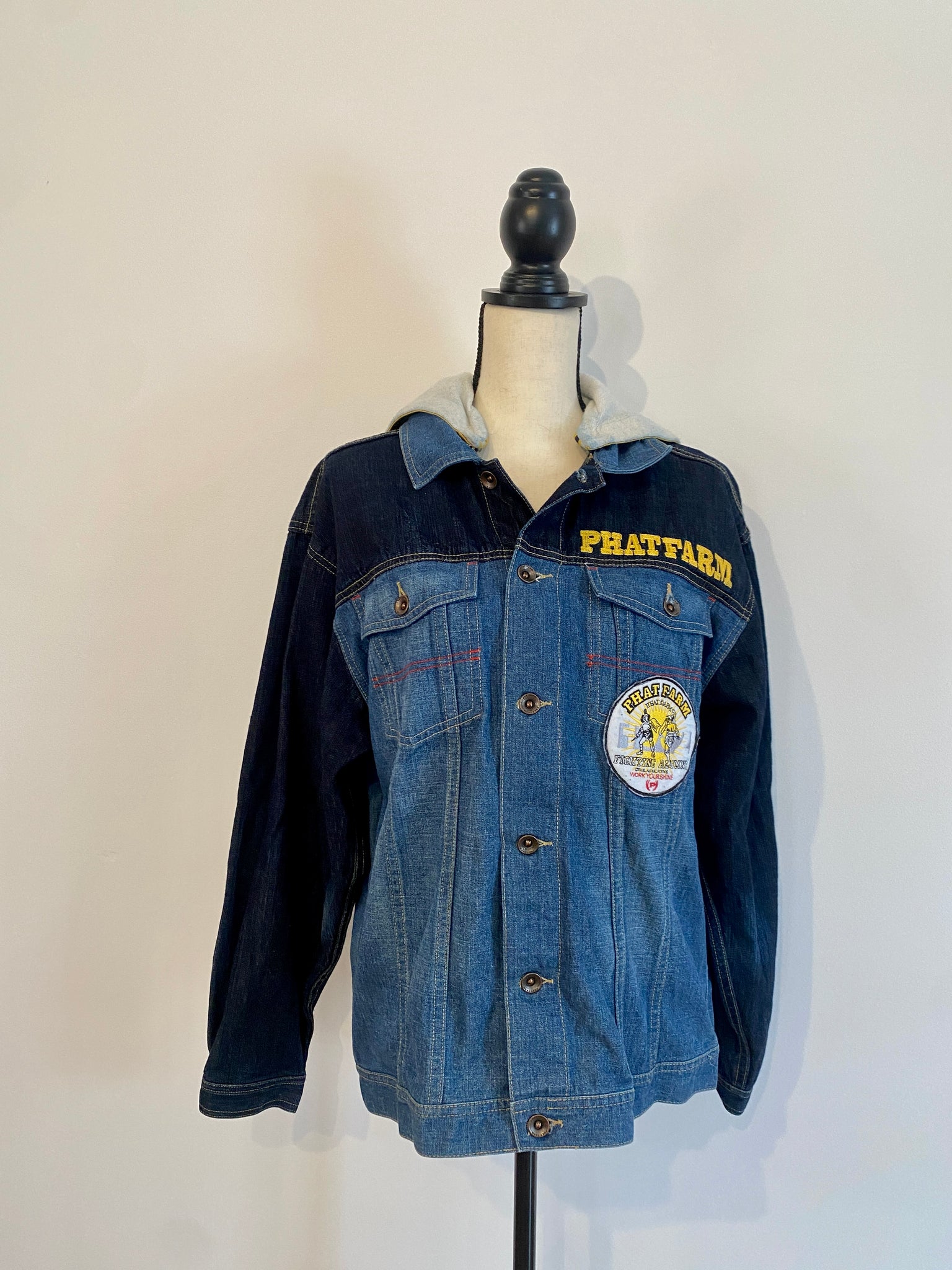 Phat Farm Letterman Trucker Jacket