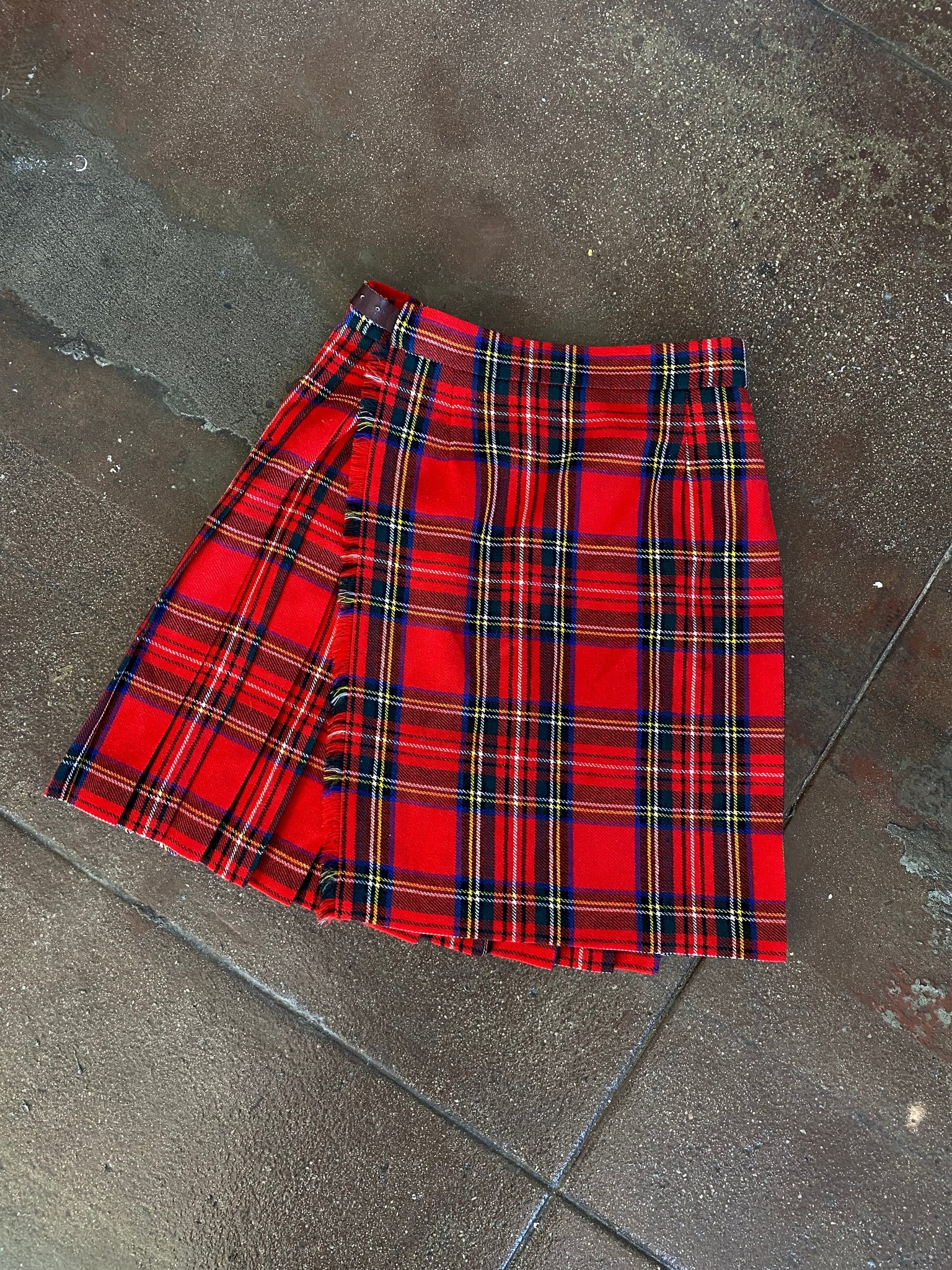 Vintage Plaid Mini Skirt